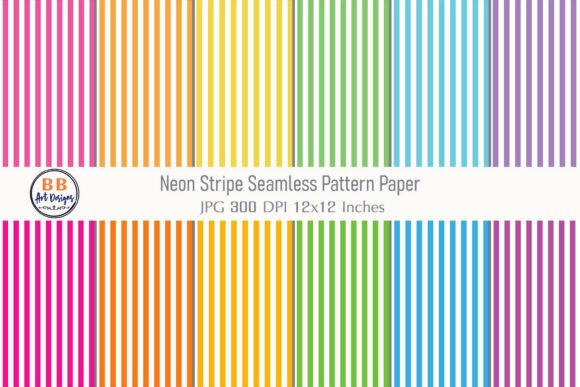 Download Neon Stripes Seamless Pattern Paper JPG - Neon Collection
