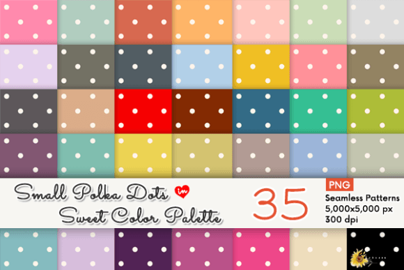Download Small Pastel Polka Dots Patterns Set - Patterns Collection