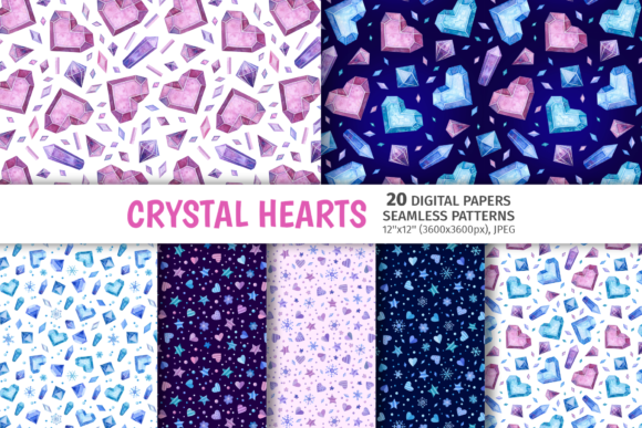 Download Hearts Seamless Patterns, Valentines Day - Patterns Collection