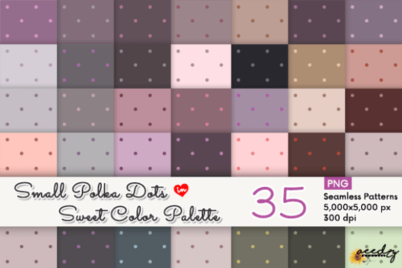 Download Small Pastel Polka Dots Patterns Set - Patterns Collection