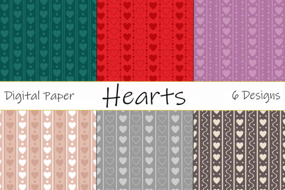 Download Seamless Patterns Valentine's Day Hearts - Patterns Collection