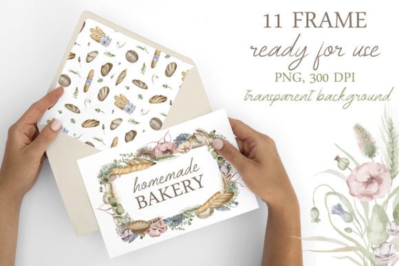 Download Handmade Bakery Frames - PNG, 300 DPI - Frame Collection