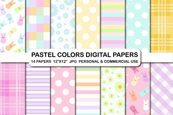 Download Pastel Colors Pattern Papers Light Color - Pastel colors Collection