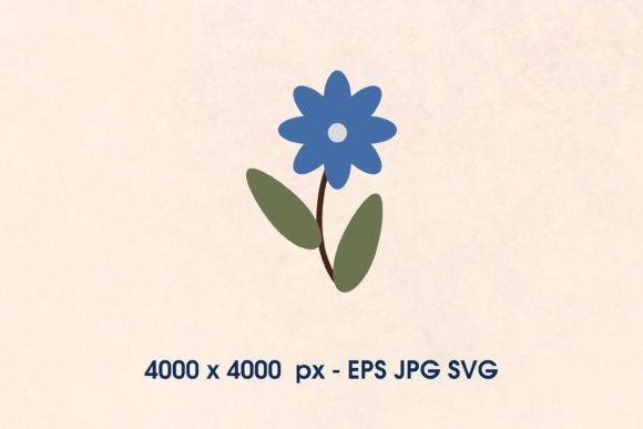 Download Blue Cute Flowers SVG - Cute flowers Collection