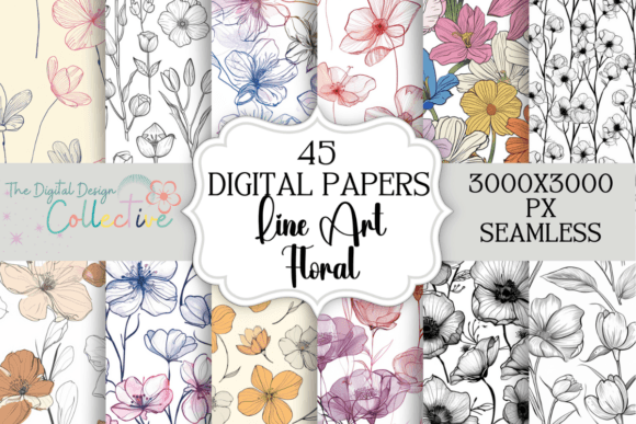 Download Boho Seamless Flowers Patterns - Patterns Collection